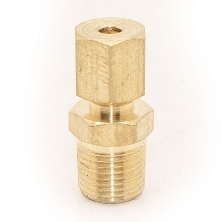 Thrifco Plumbing No. 68 5/16 Inch x 1/4 Inch Lead-Free Brass Compression MIP Adapte 6968009